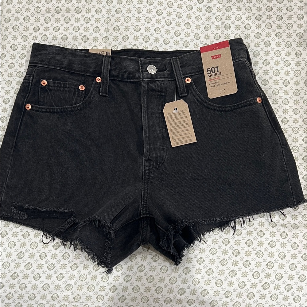 Levi's Women's Black Jean Shorts